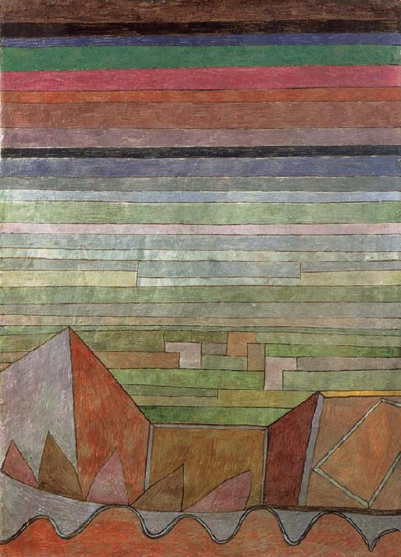 Paul Klee View in the the fertile country oil painting picture